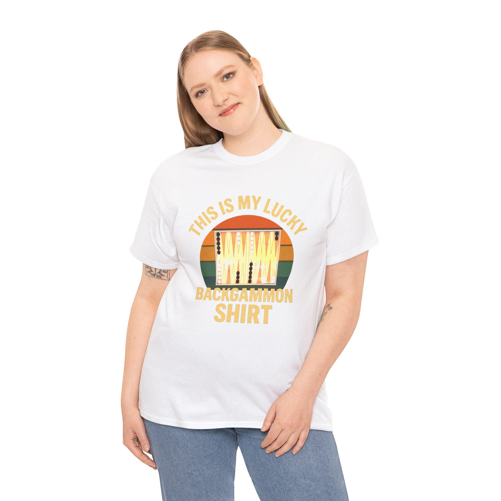 This Is My Lucky Backgammon Shirt Tee — Retro Backgammon Player T-Shirt
