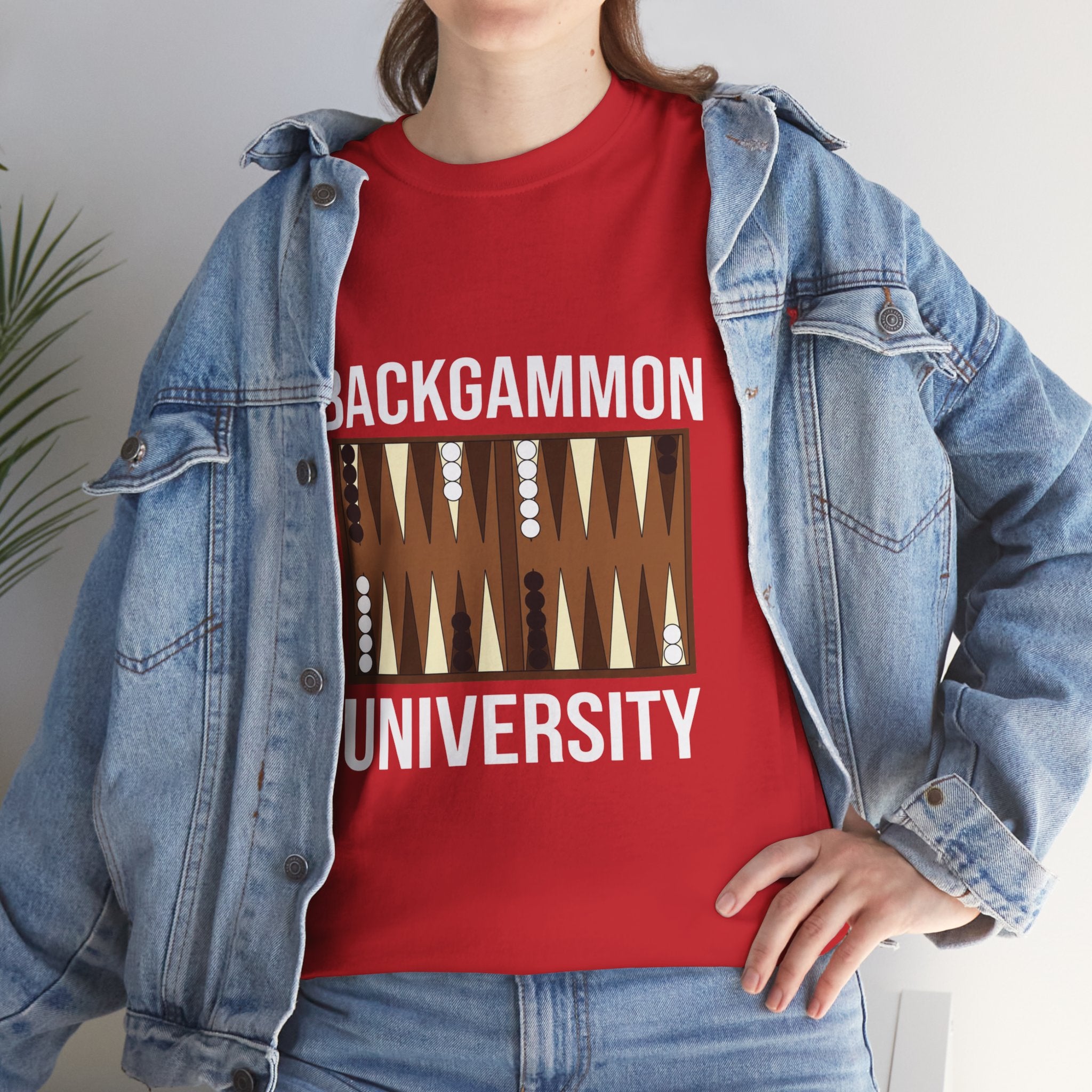 Backgammon University T-Shirt | Retro Game Pattern Tee