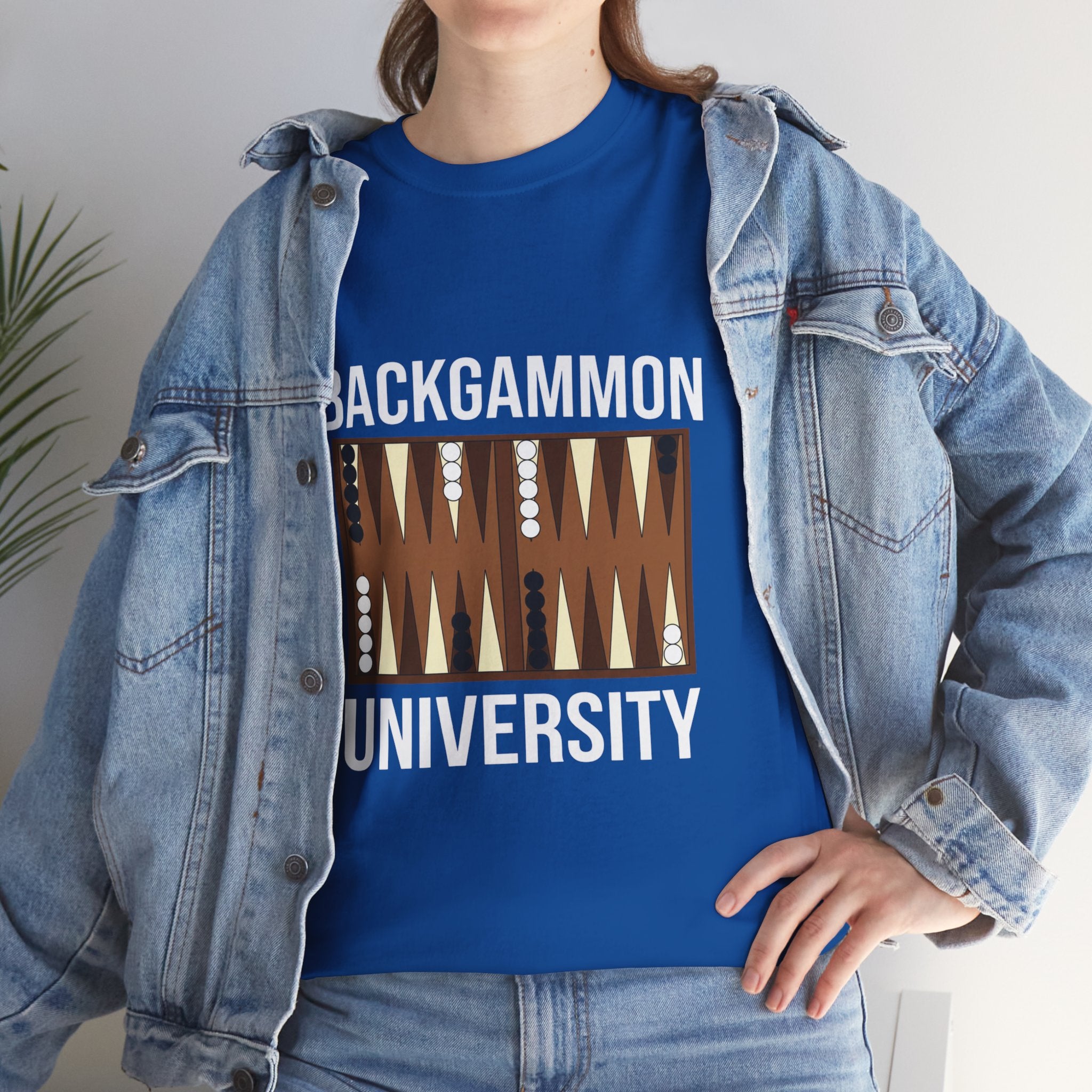 Backgammon University T-Shirt | Retro Game Pattern Tee