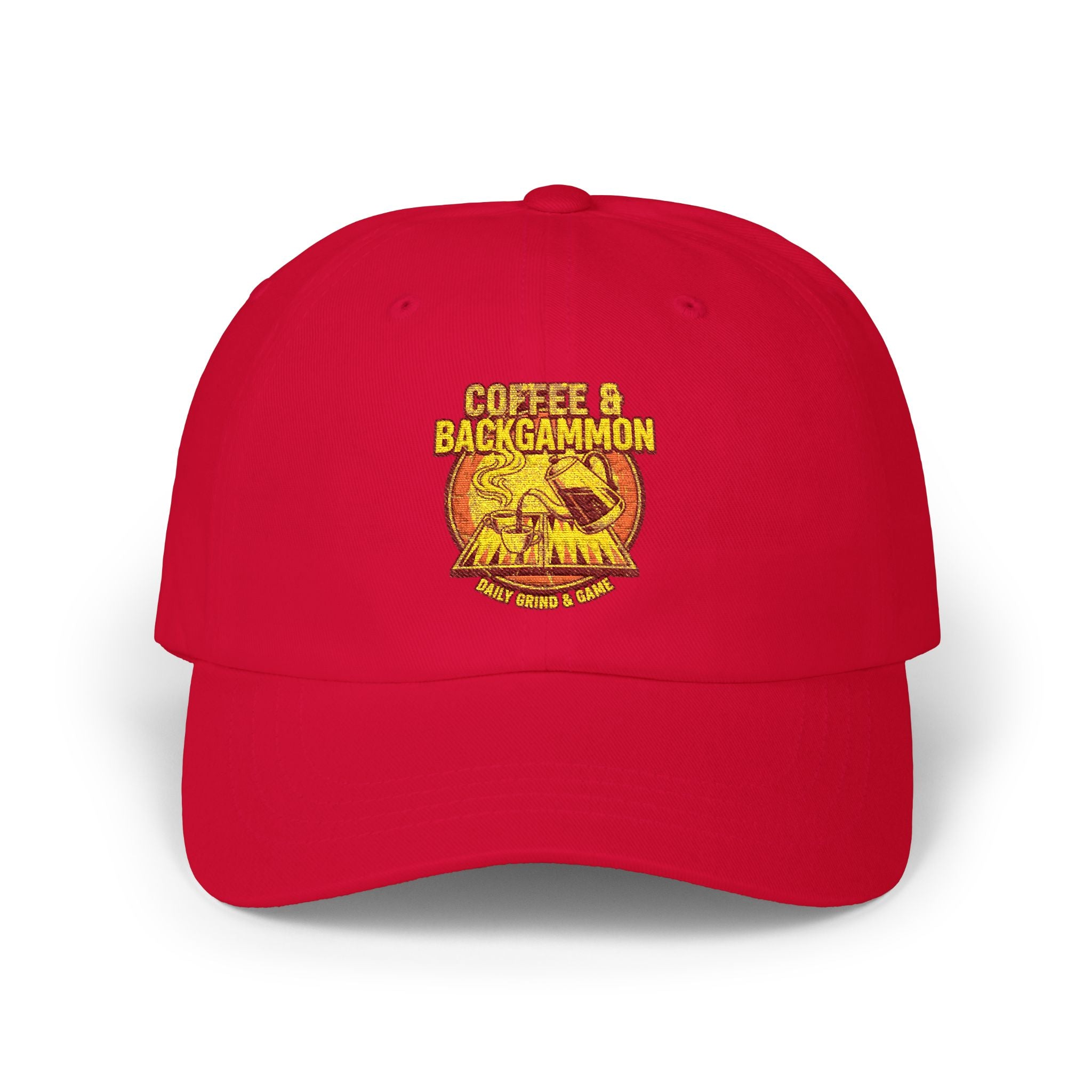 Coffee & Backgammon Cap — Vintage Logo Hat