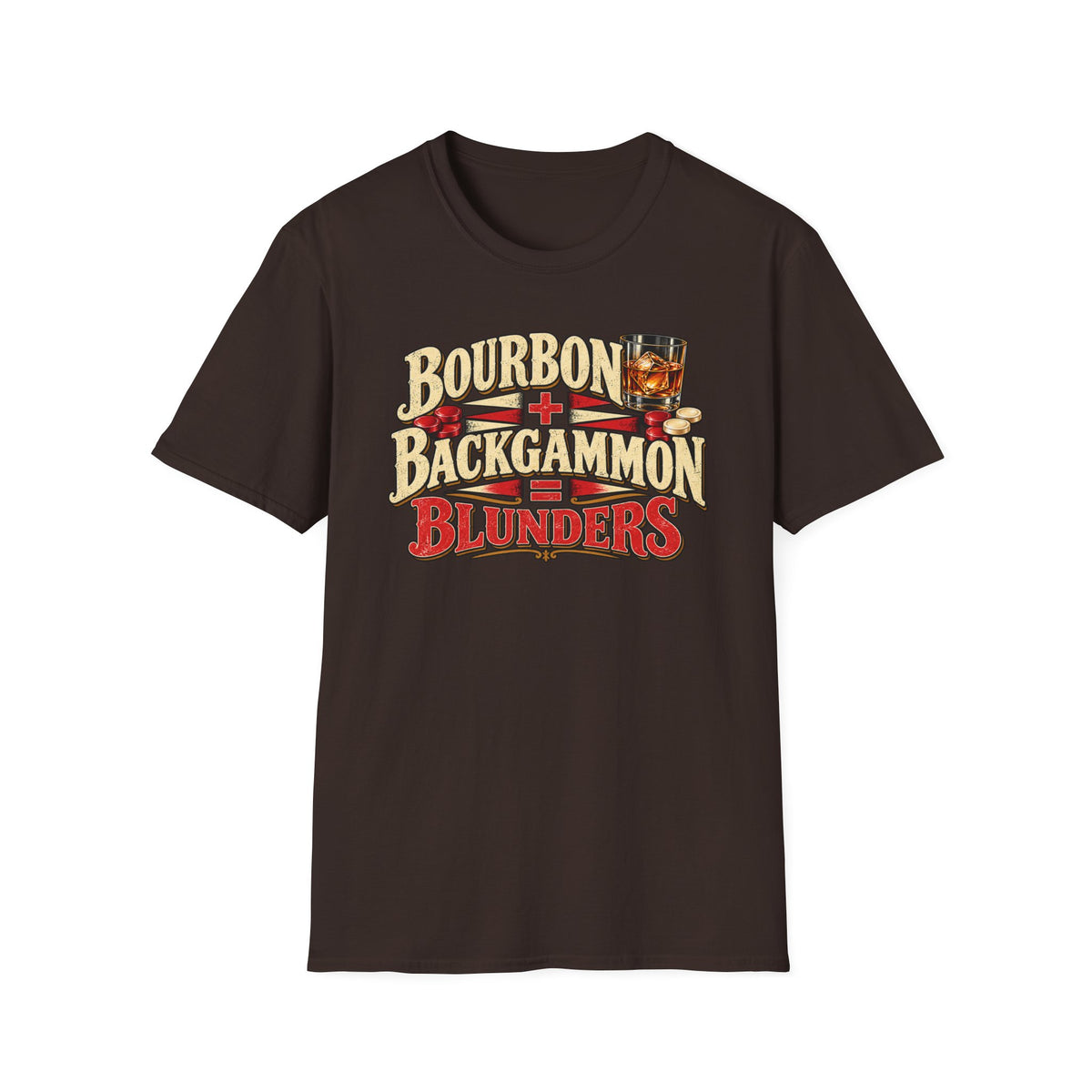 Bourbon Backgammon Blunders T-Shirt