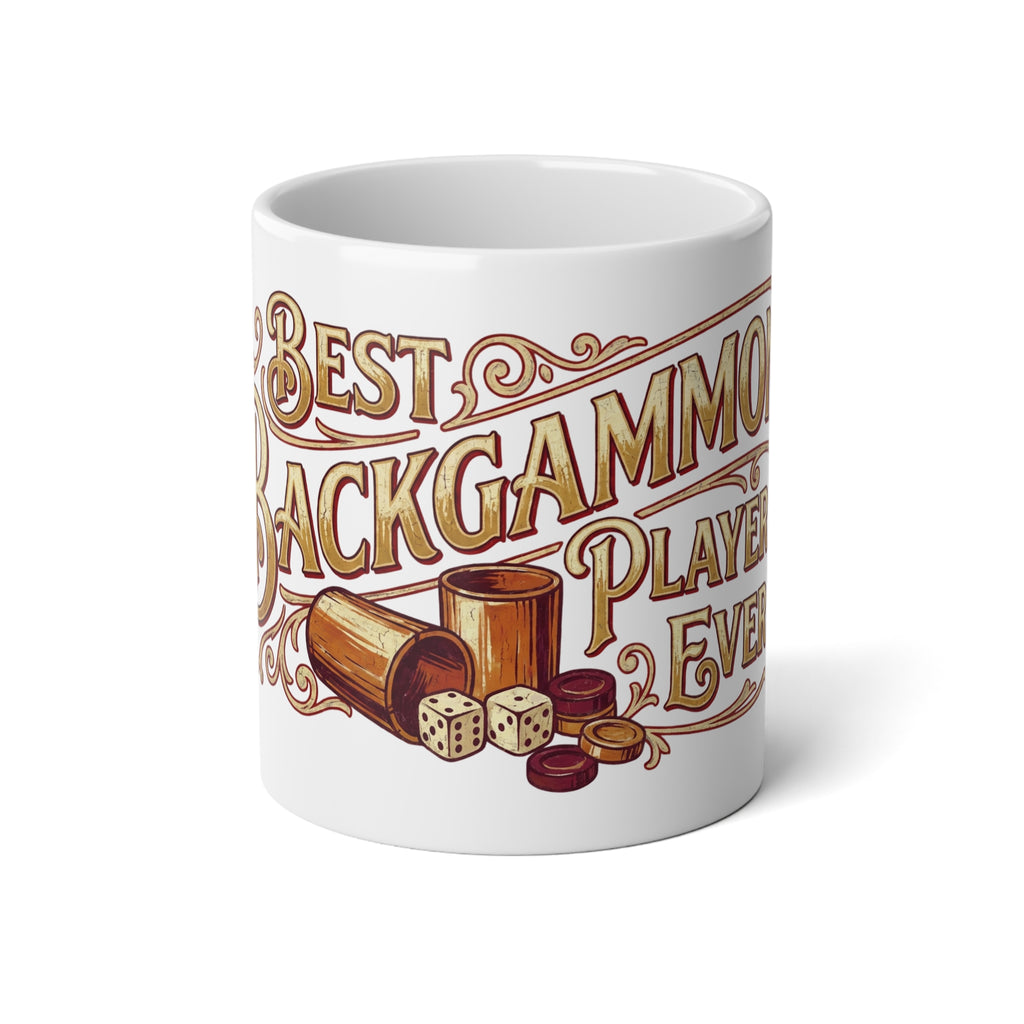 Best Backgammon Player Ever Jumbo Mug, 20oz