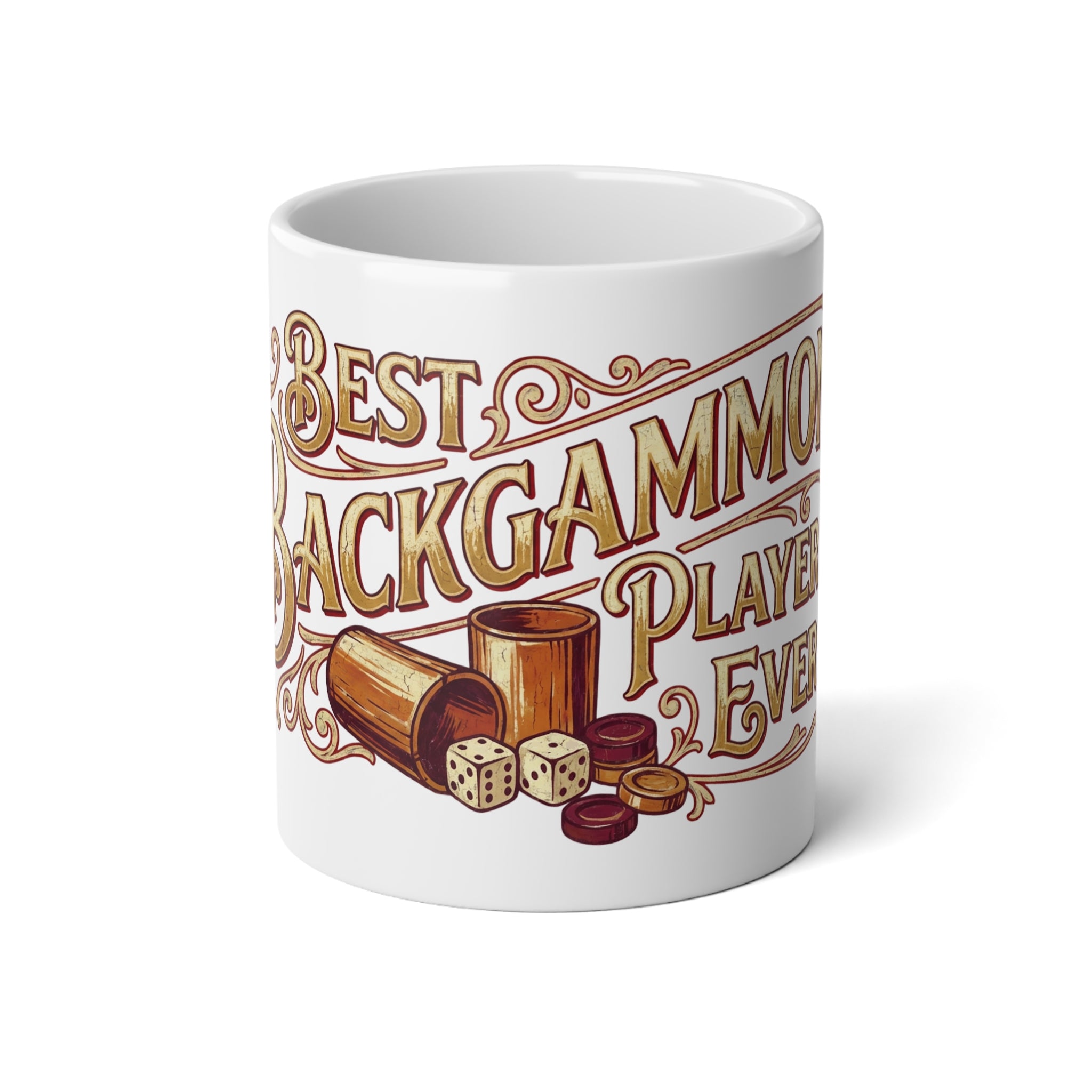 Best Backgammon Player Ever Jumbo Mug, 20oz