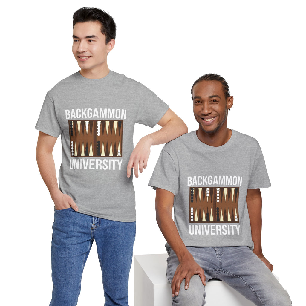 Backgammon University T-Shirt | Retro Game Pattern Tee