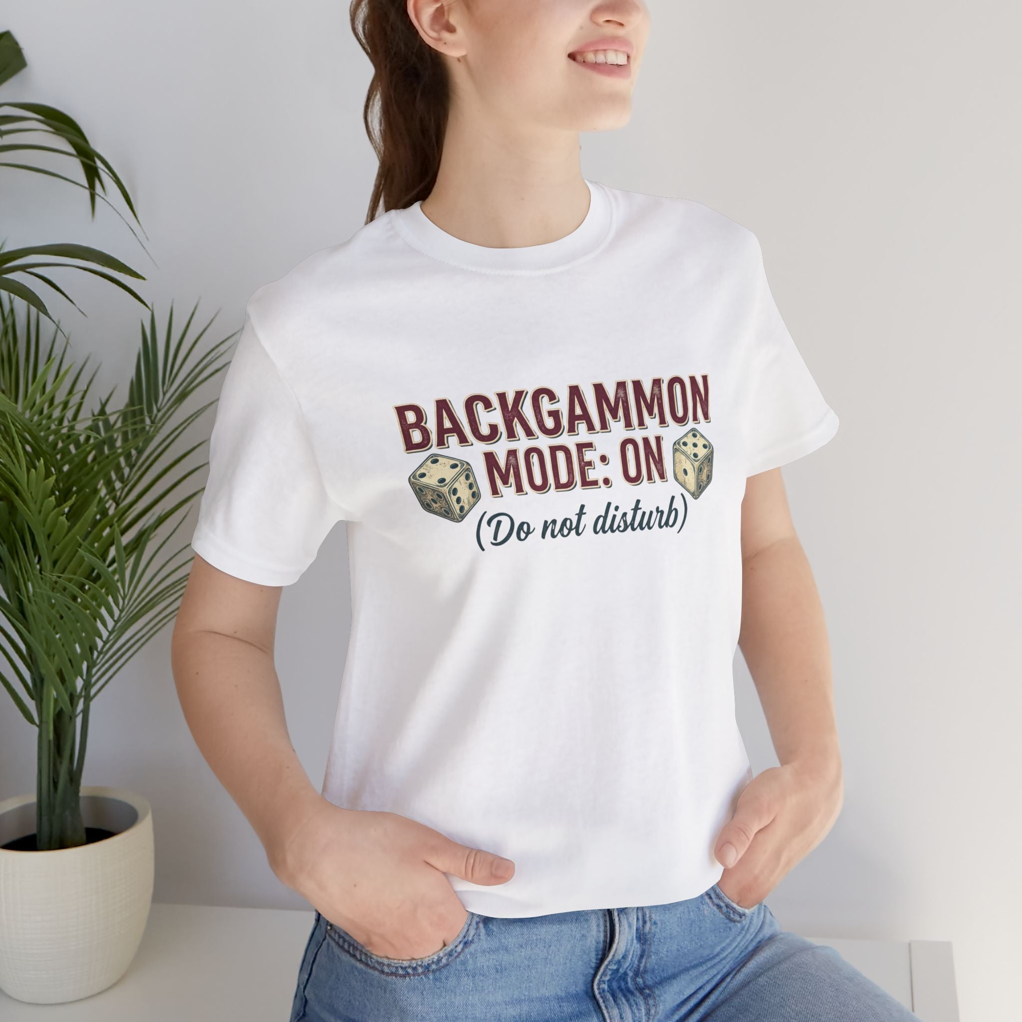 Backgammon Mode On Do Not Disturb Unisex Jersey T-Shirt