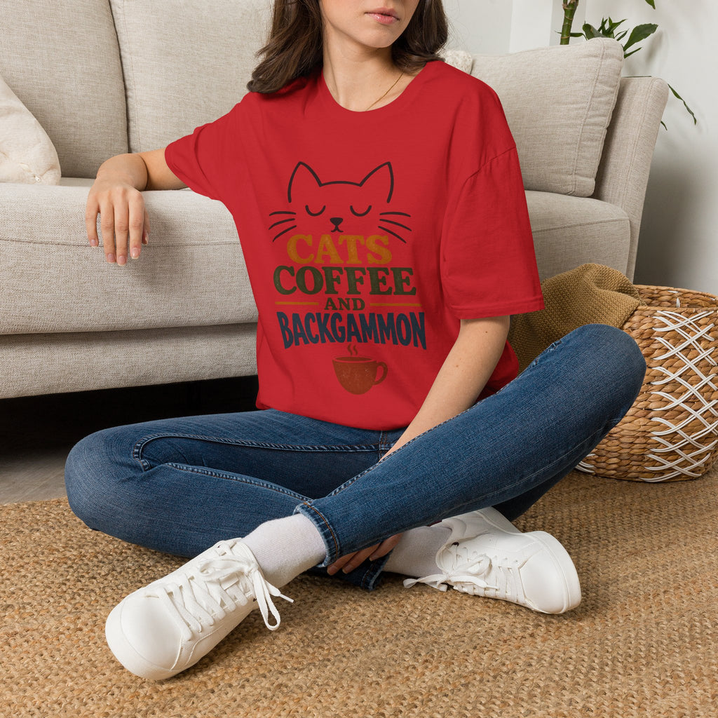Cats, Coffee and Backgammon 1 T-Shirt