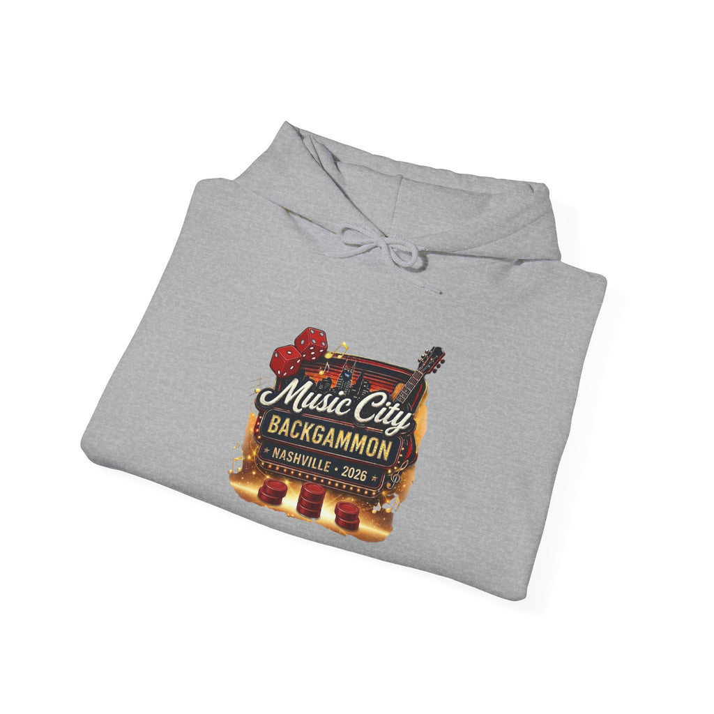 Music City Backgammon Nashville 2026 — Unisex Heavy Blend™ Hooded Sweatshirt