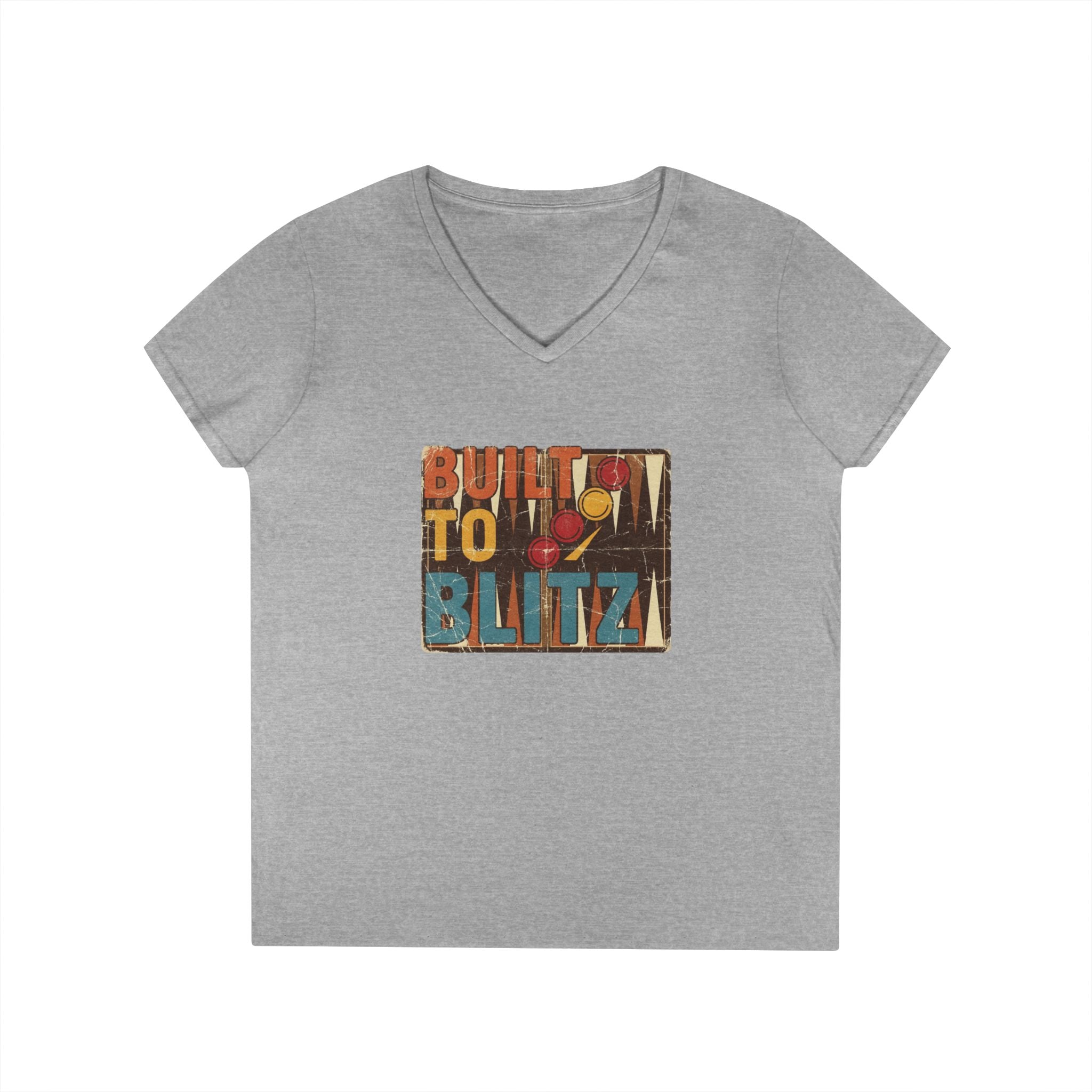 Built To Blitz Ladies' V-Neck T-Shirt