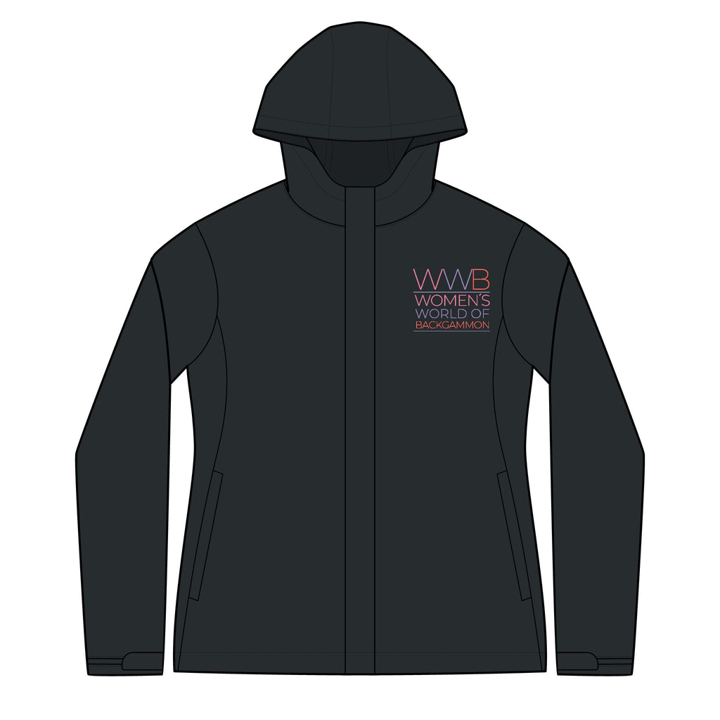 Arcadia Women's Hoodie Jacket — Women's World of Backgammon Logo