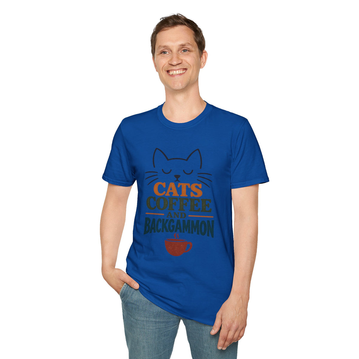 Cats, Coffee and Backgammon 1 T-Shirt
