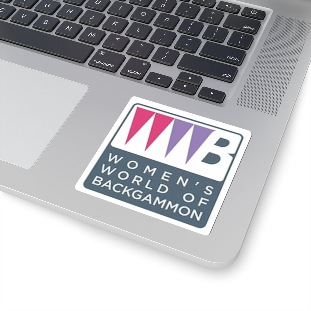 Women’s World of Backgammon Logo Sticker — Kiss-Cut Laptop / Gear Decal