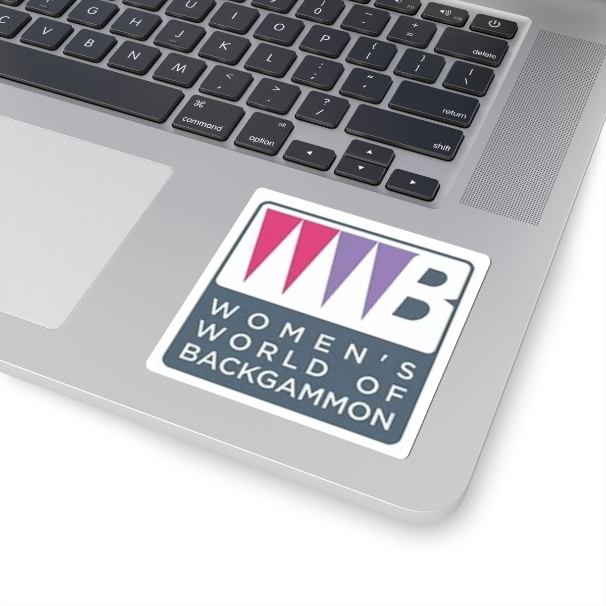 Women’s World of Backgammon Logo Sticker — Kiss-Cut Laptop / Gear Decal