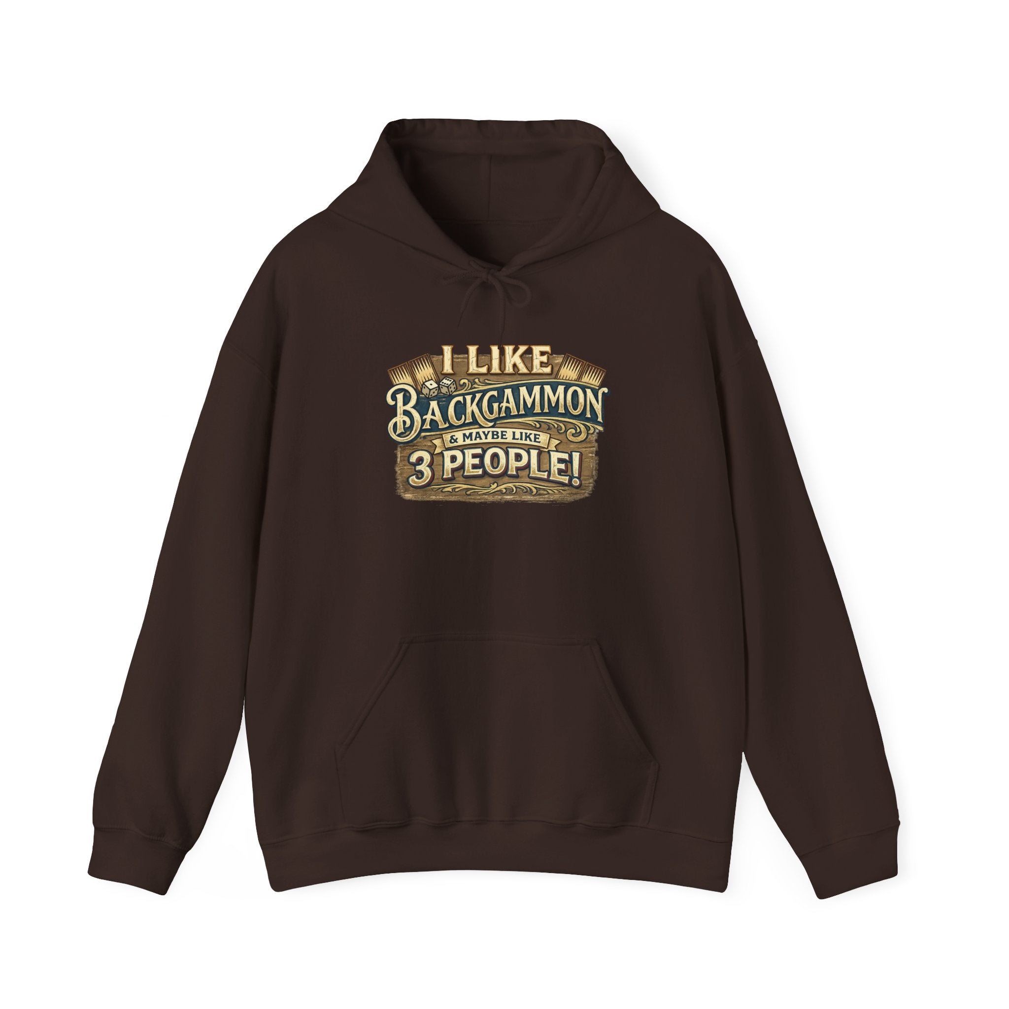 I Like Backgammon & Maybe Like 3 People Unisex Heavy Blend™ Hooded Sweatshirt