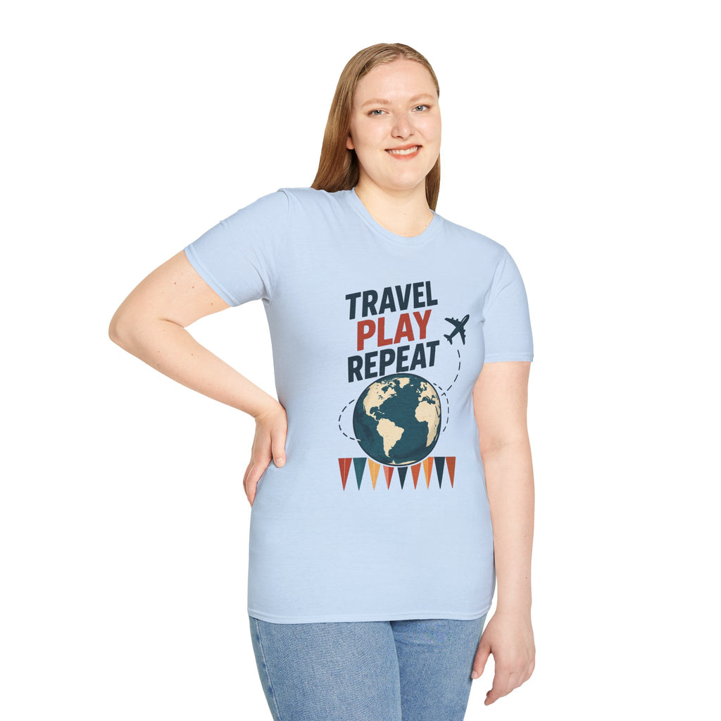 Travel Play Repeat T-Shirt – Backgammon