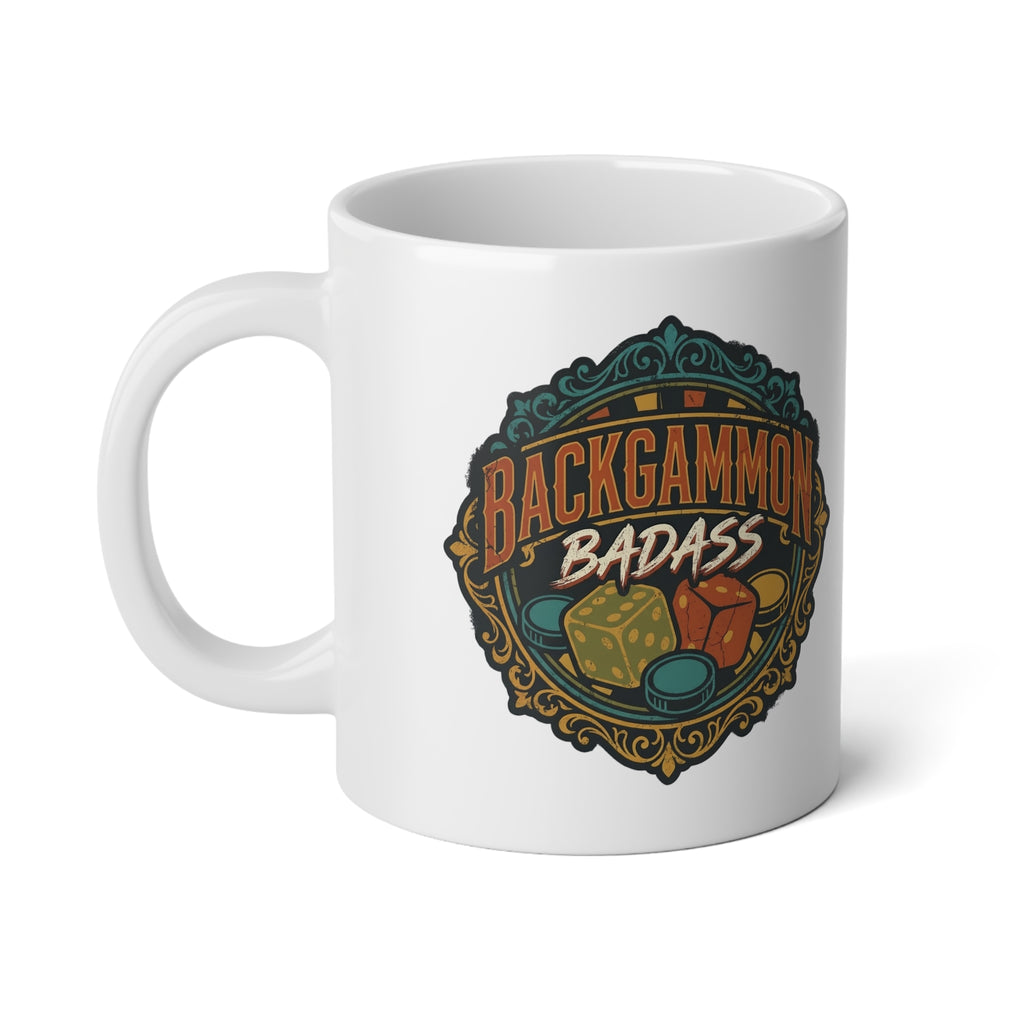 Backgammon Badass Jumbo Mug, 20oz
