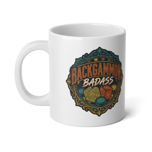Backgammon Badass Jumbo Mug, 20oz