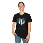 Backgammon Heart T-Shirt — "Kindness & Backgammon: Always a Good Move"