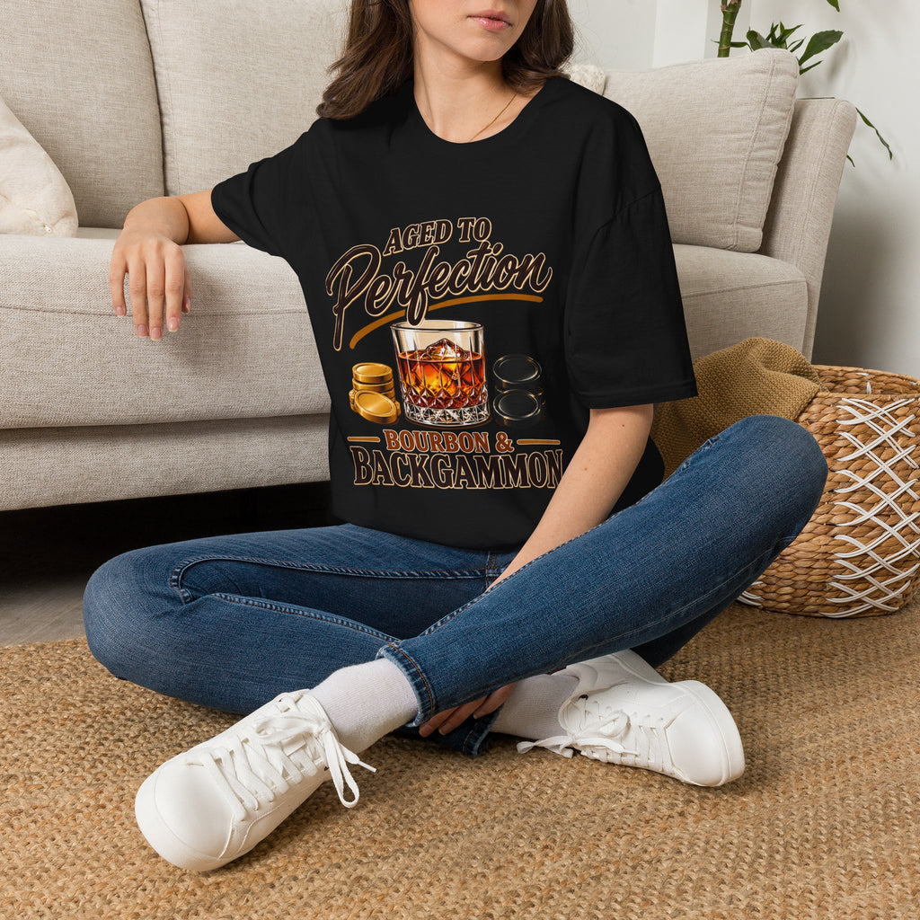 Aged to Perfection – Bourbon & Backgammon T-Shirt