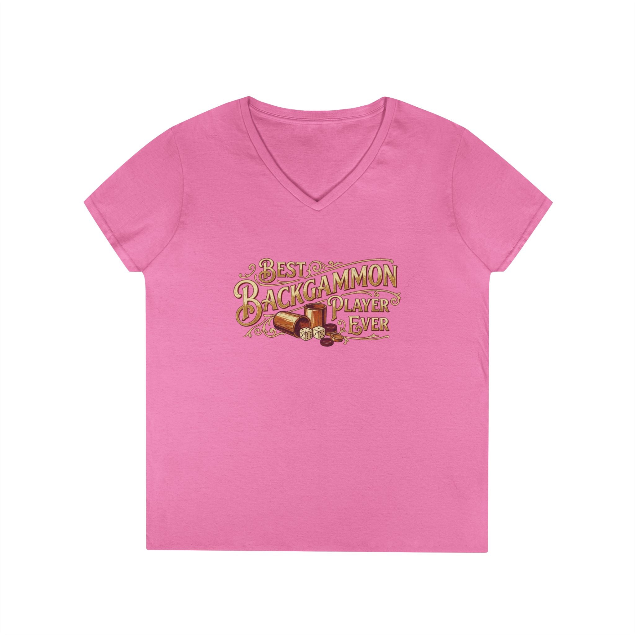Best Backgammon Player Ever Ladies V-Neck T-shirt