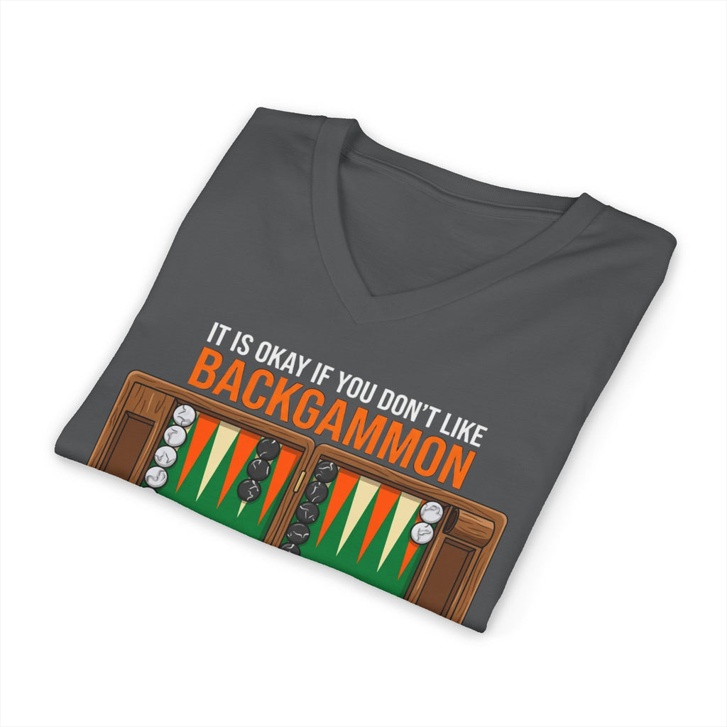It's Okay If You Don't Like Backgammon Board V-Neck Tee