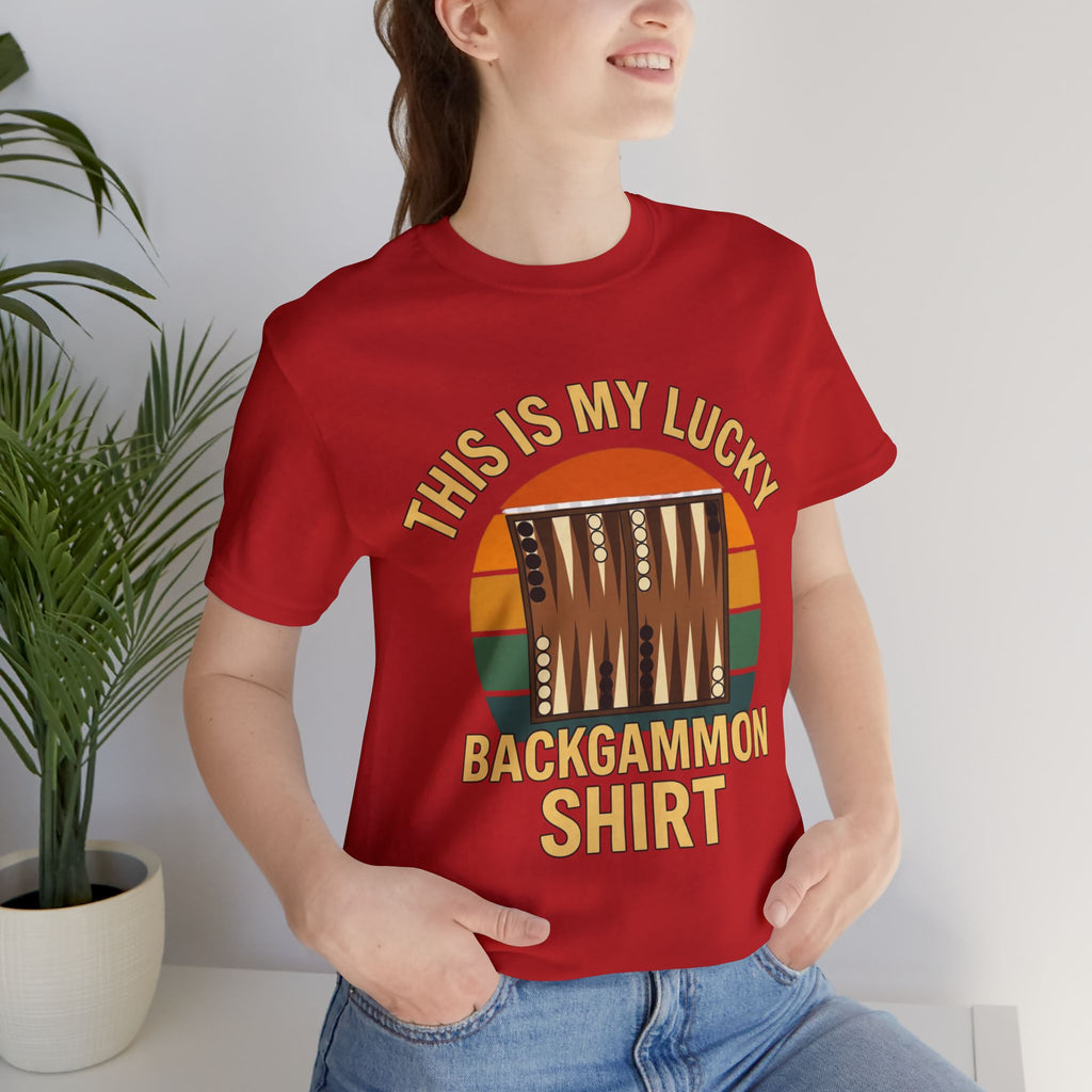 This Is My Lucky Backgammon Shirt Unisex Jersey T-shirt