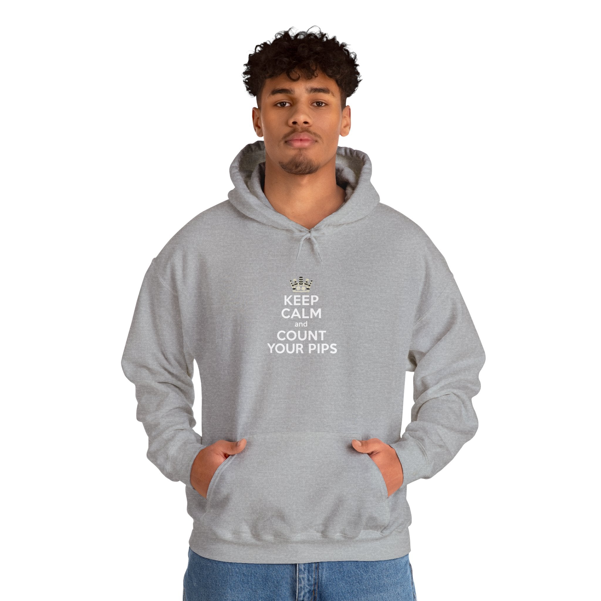 Keep Calm Count Your Pips Unisex Heavy Blend™ Hooded Sweatshirt