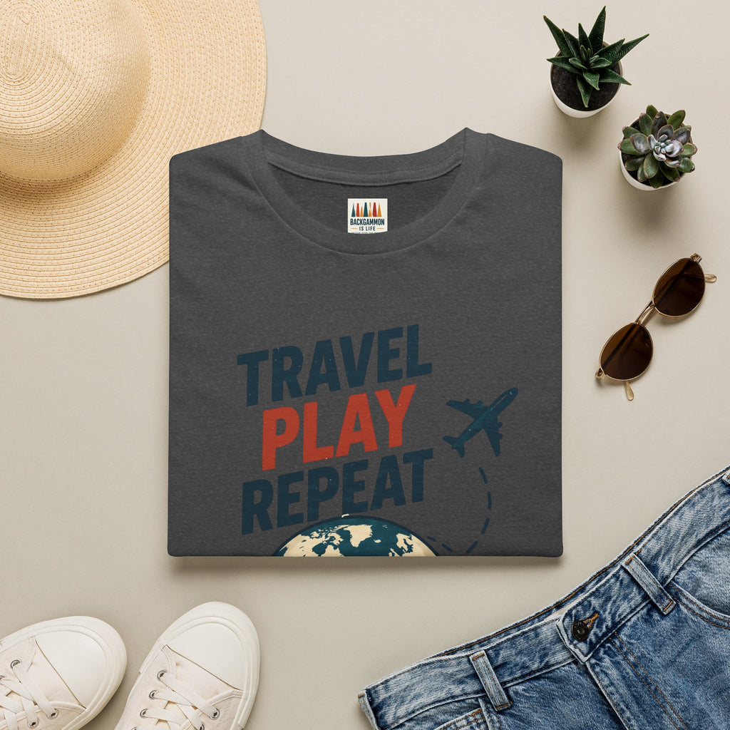 Travel Play Repeat T-Shirt – Backgammon