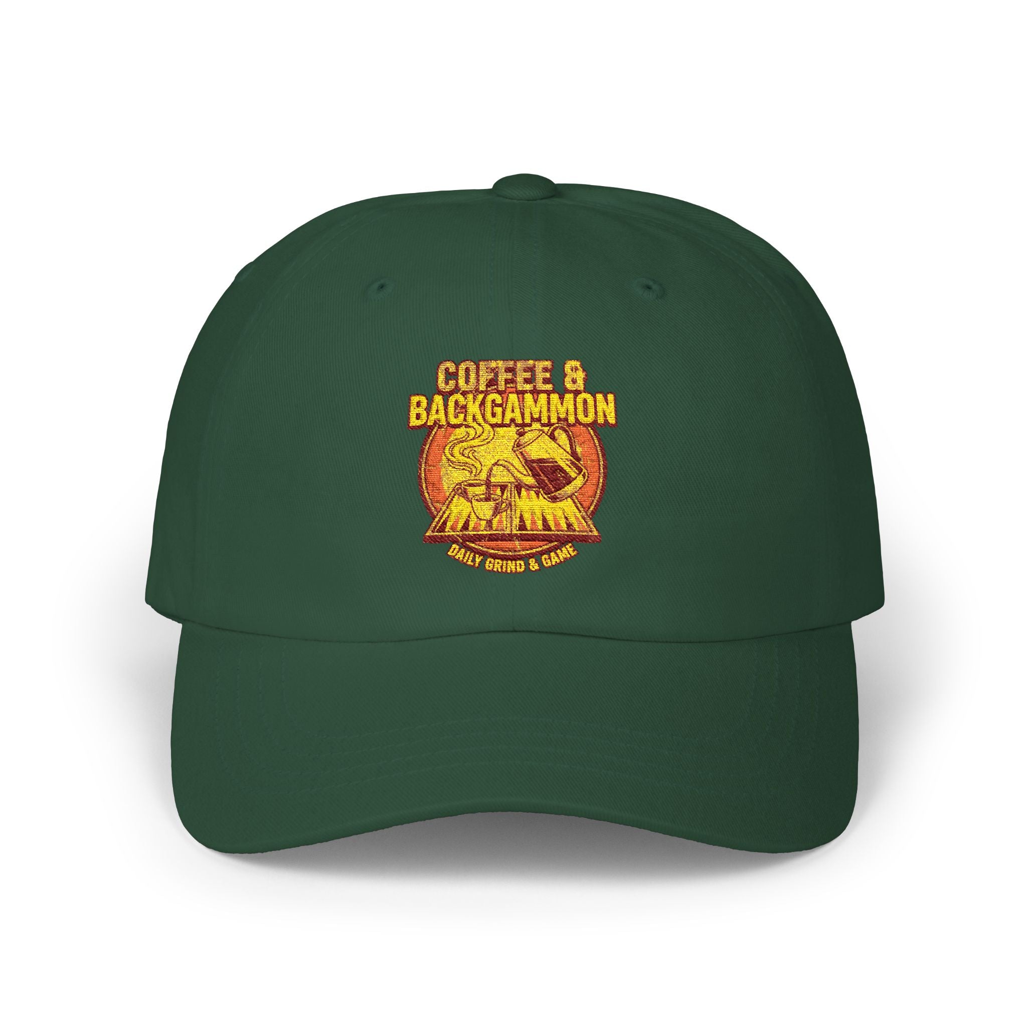 Coffee & Backgammon Cap — Vintage Logo Hat