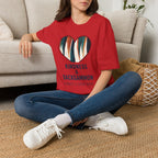Backgammon Heart T-Shirt — "Kindness & Backgammon: Always a Good Move"
