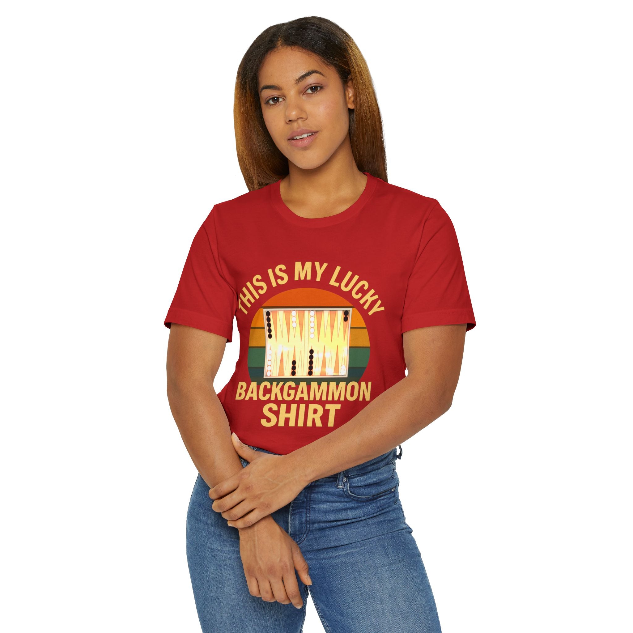 This Is My Lucky Backgammon Shirt 2 Unisex Jersey T-Shirt