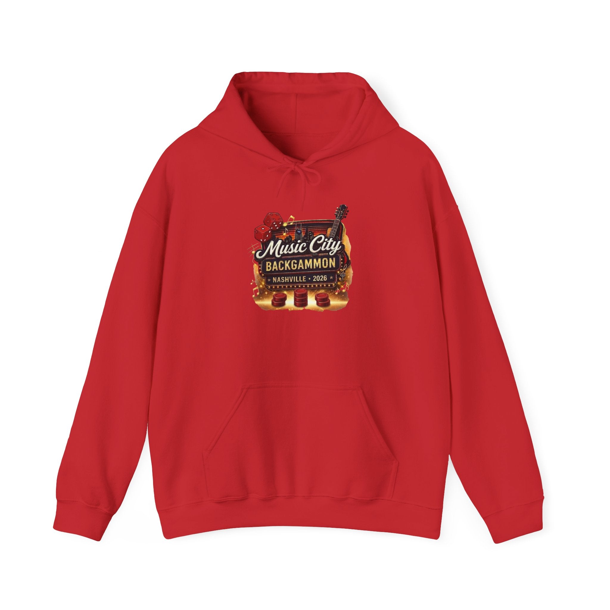 Music City Backgammon Nashville 2026 — Unisex Heavy Blend™ Hooded Sweatshirt