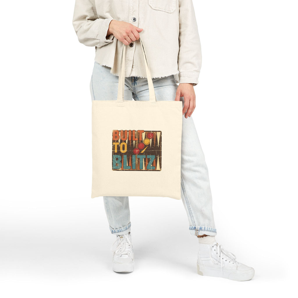 Built To Blitz Cotton Canvas Tote Bag