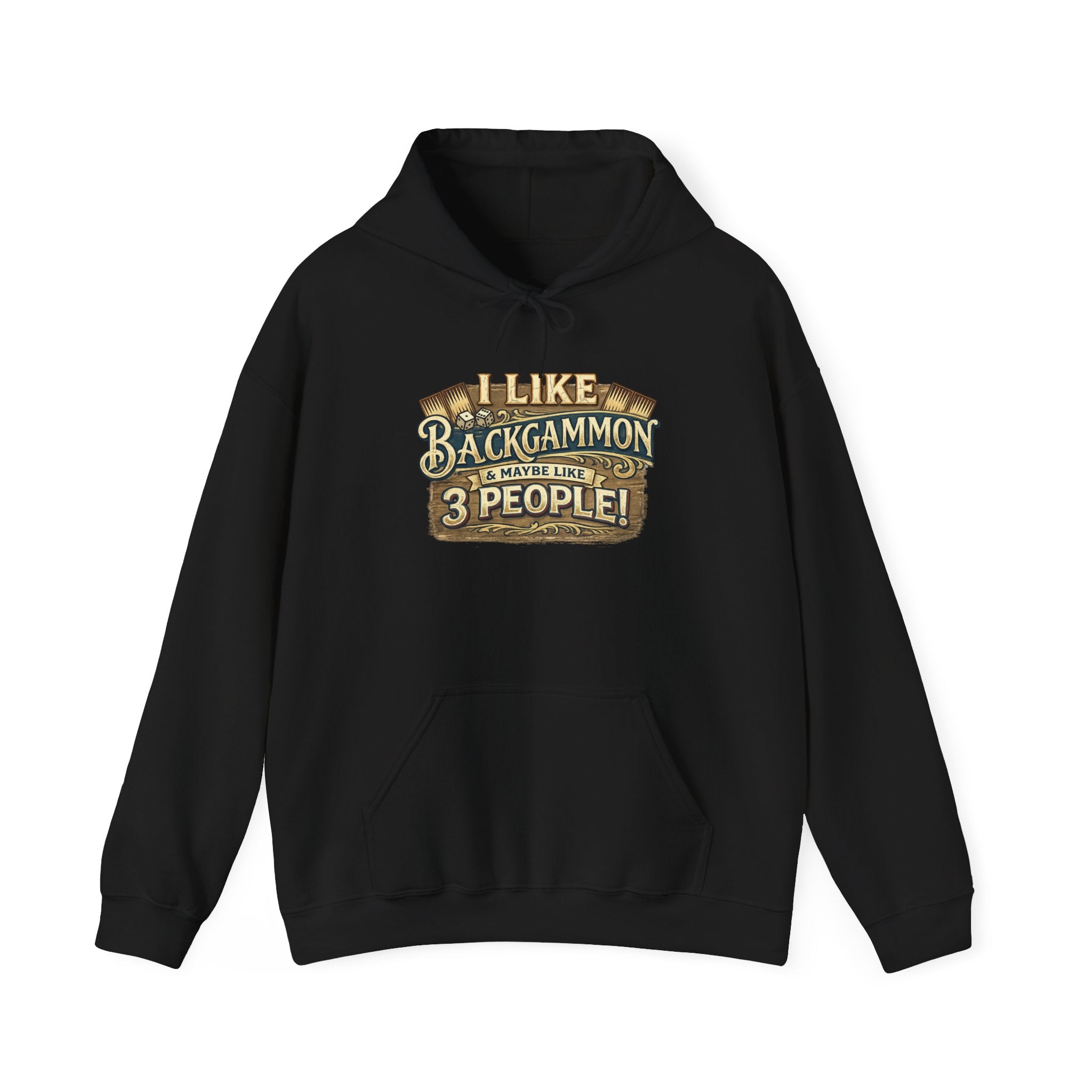 I Like Backgammon & Maybe Like 3 People Unisex Heavy Blend™ Hooded Sweatshirt