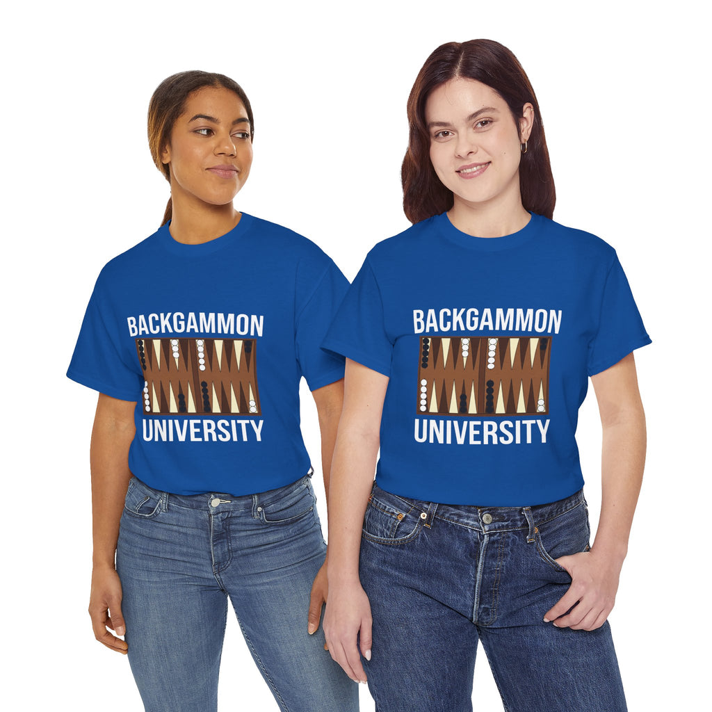 Backgammon University T-Shirt | Retro Game Pattern Tee