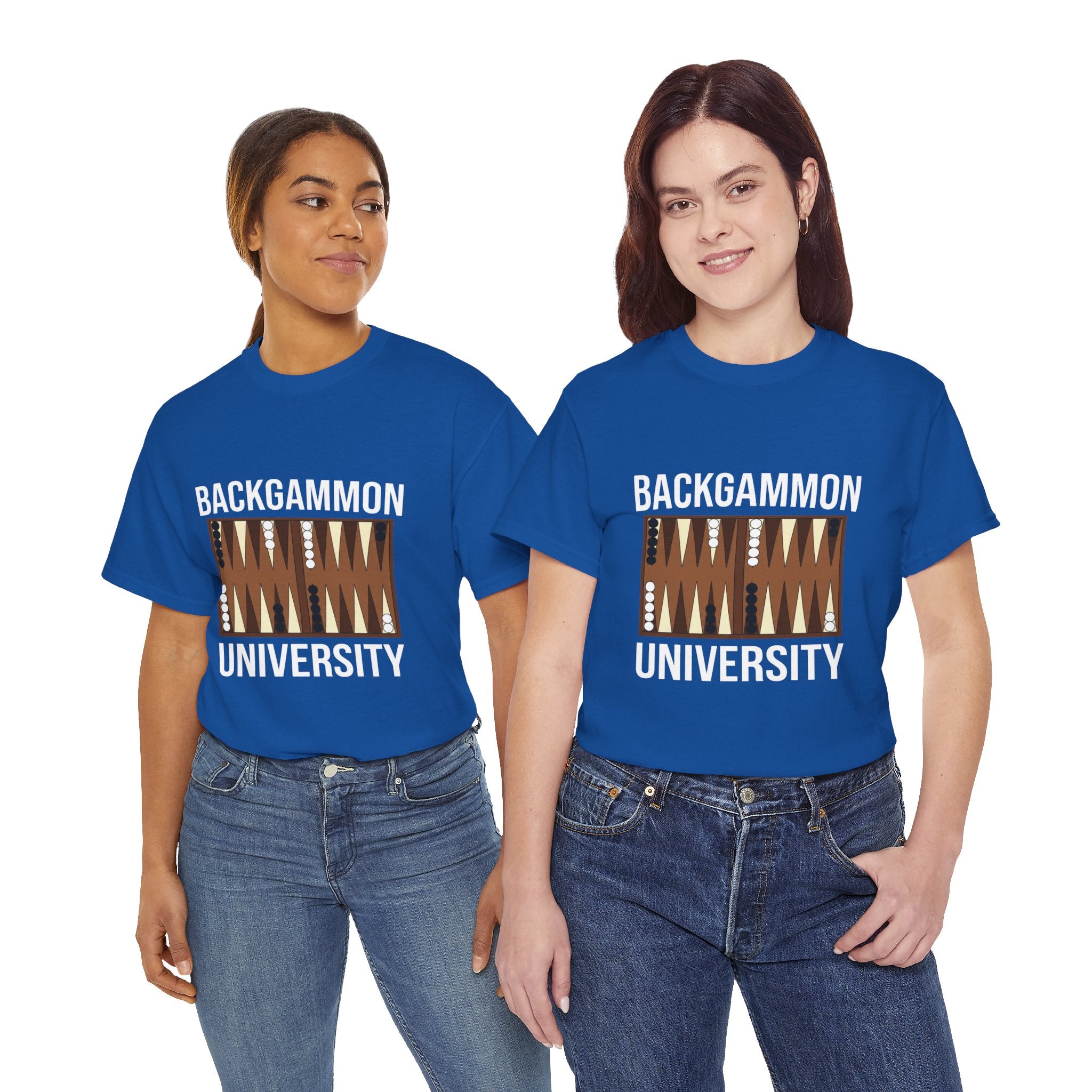 Backgammon University T-Shirt | Retro Game Pattern Tee