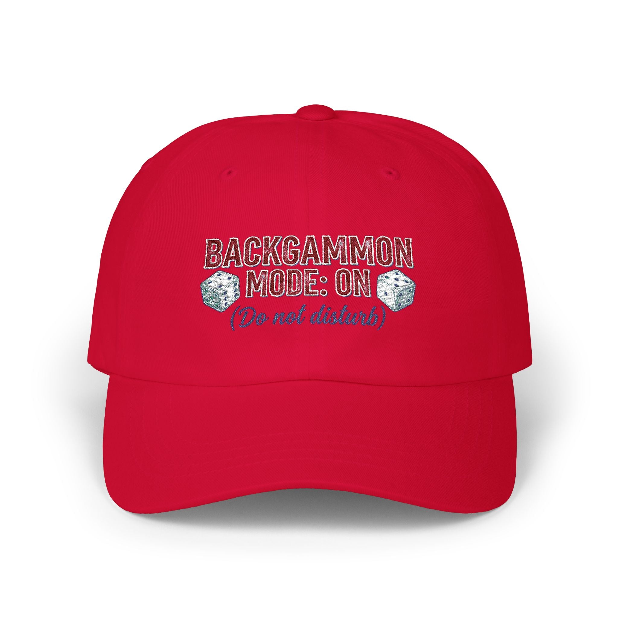 Backgammon Mode: On. Do Not Disturb  Dad Cap – Embroidered Baseball Hat