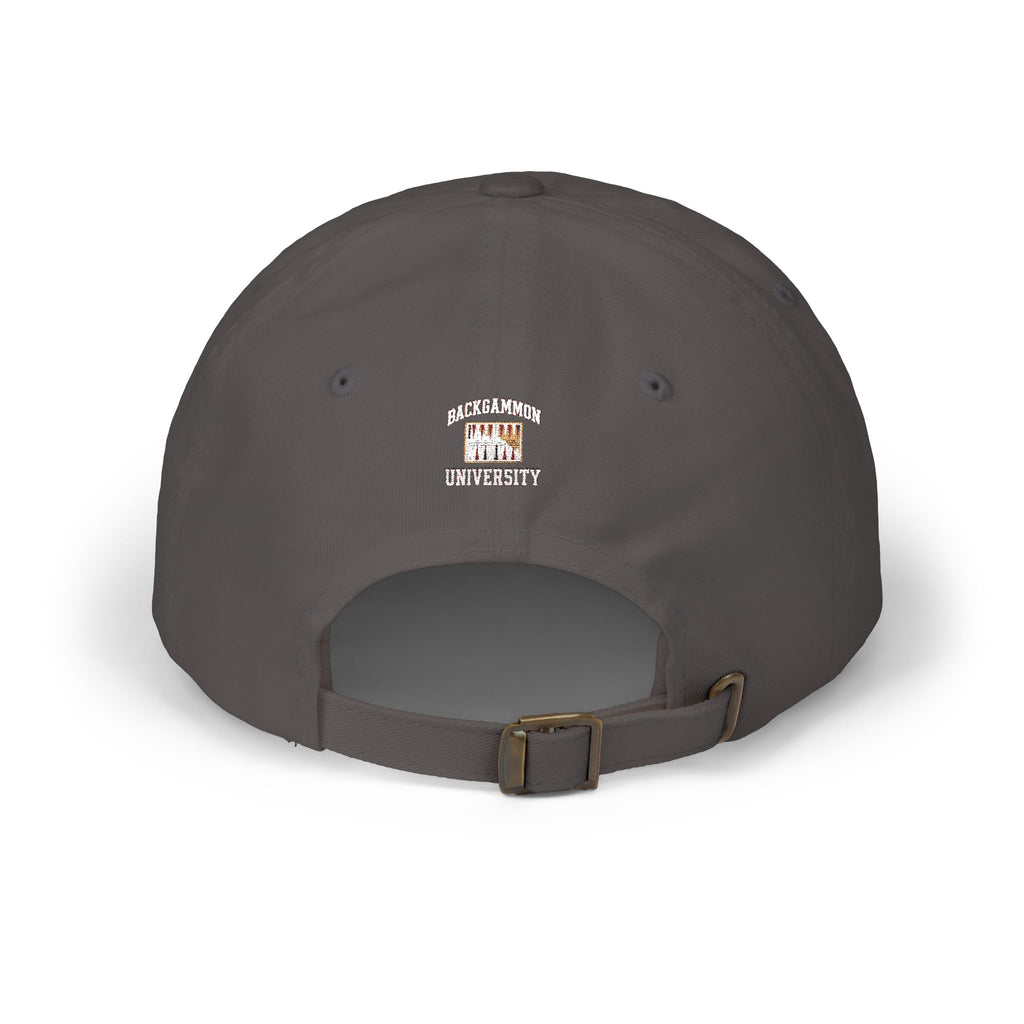 Backgammon University Dad Cap — Vintage Backgammon Board Baseball Hat