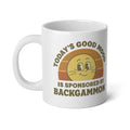 Today's Good Mood Is Sponsored By Backgammon Jumbo Mug, 20oz
