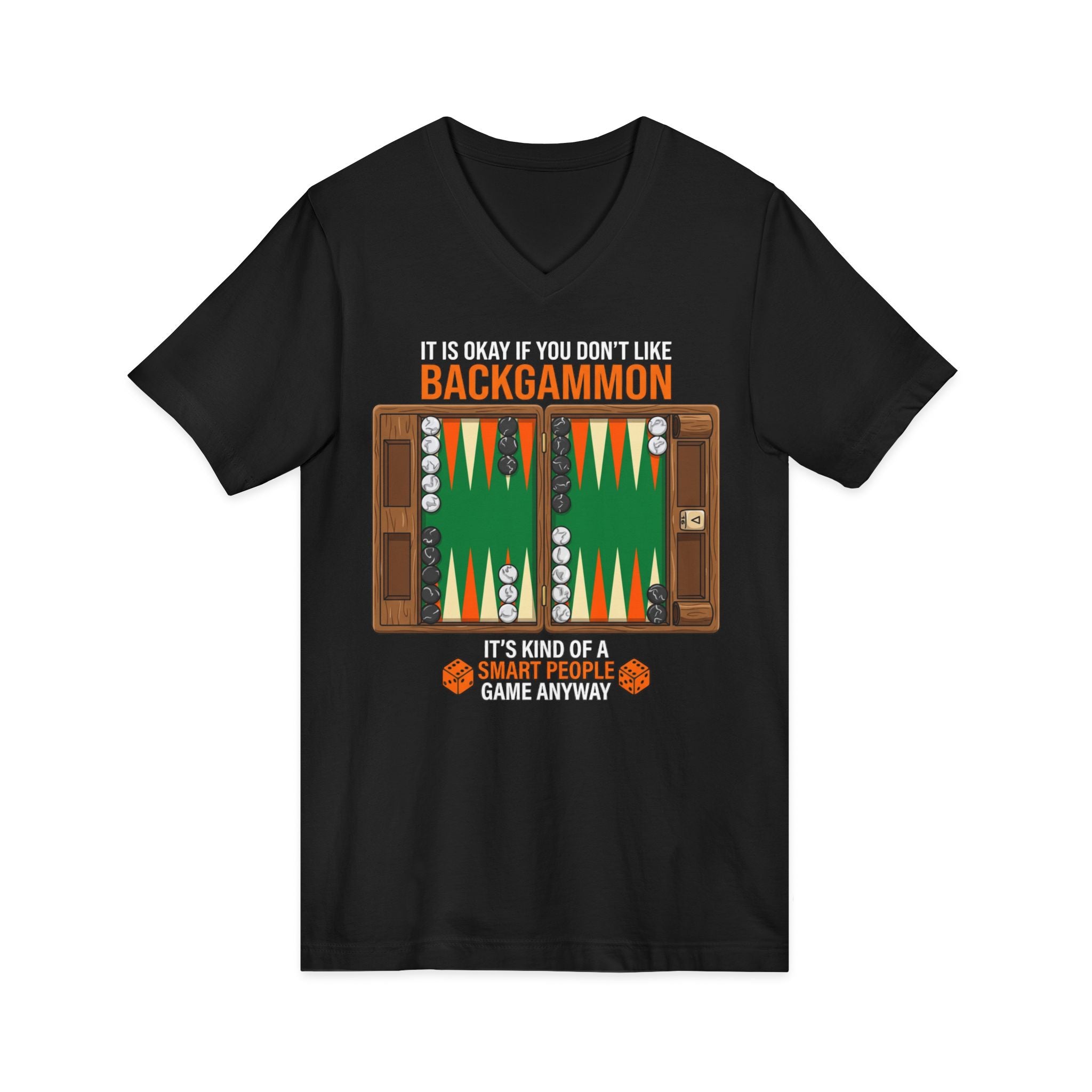 It's Okay If You Don't Like Backgammon Board V-Neck Tee