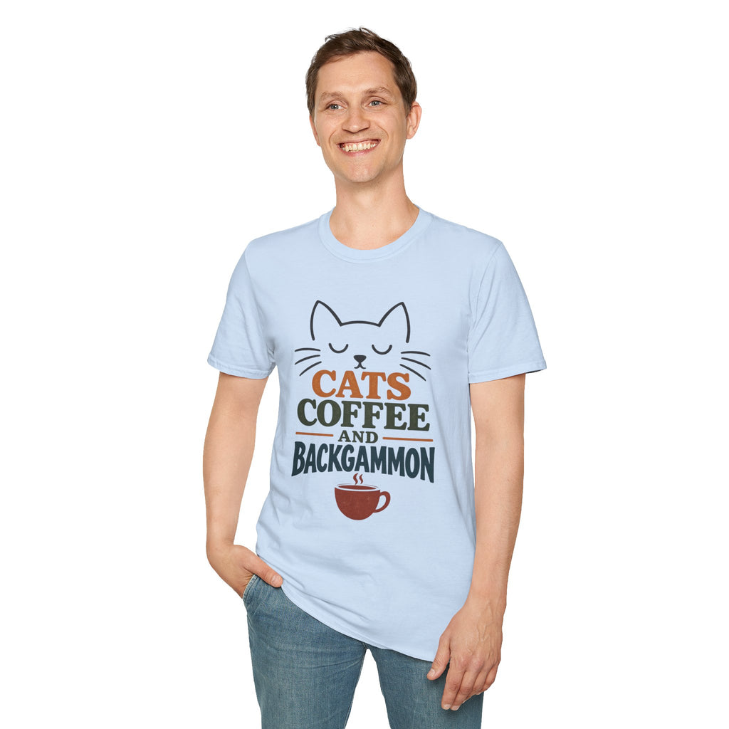 Cats, Coffee and Backgammon 1 T-Shirt