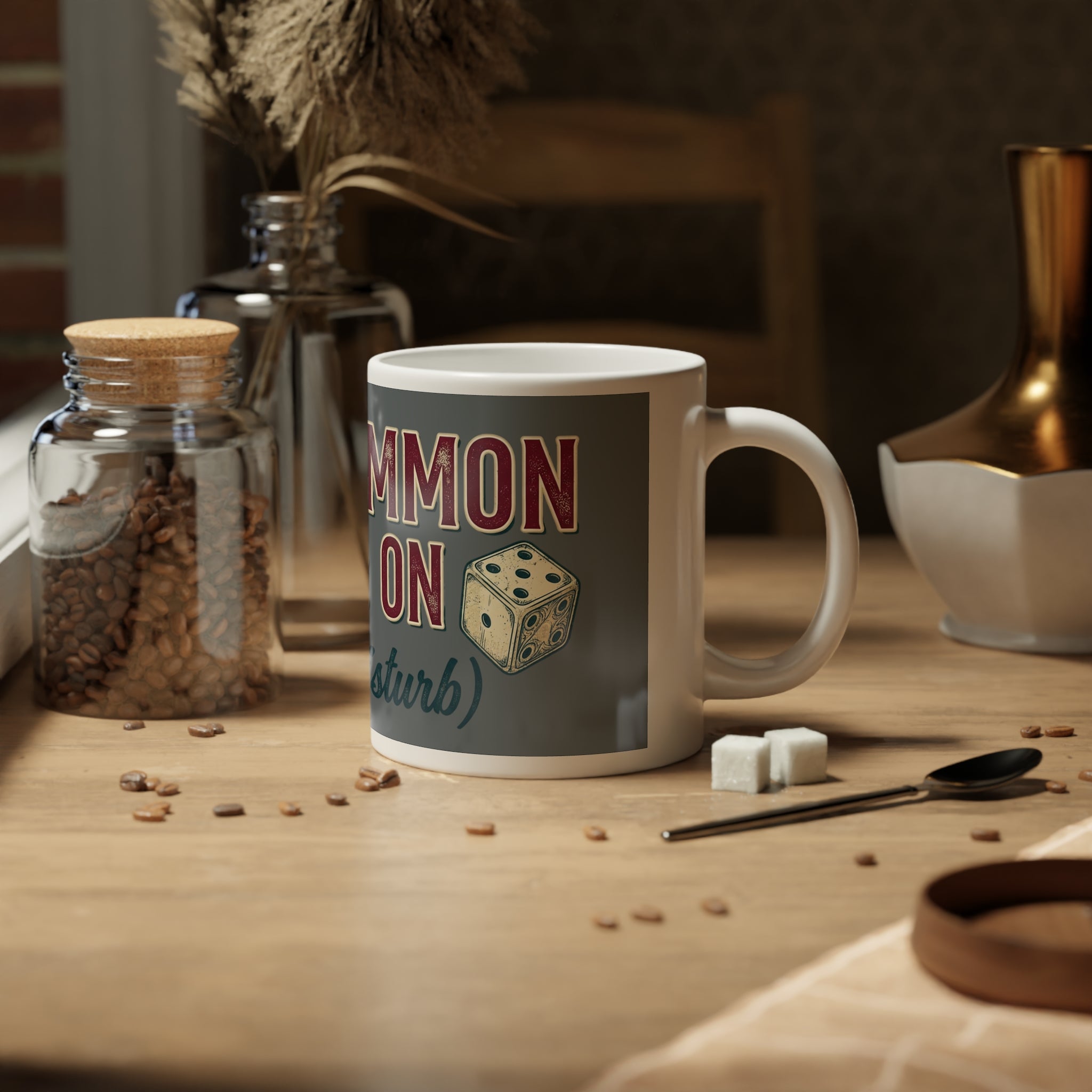 Backgammon Mode: On. Do Not Disturb 20oz Jumbo Mug – Gamer Coffee Cup