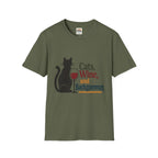 cats wine and backgammon 2 T-Shirt