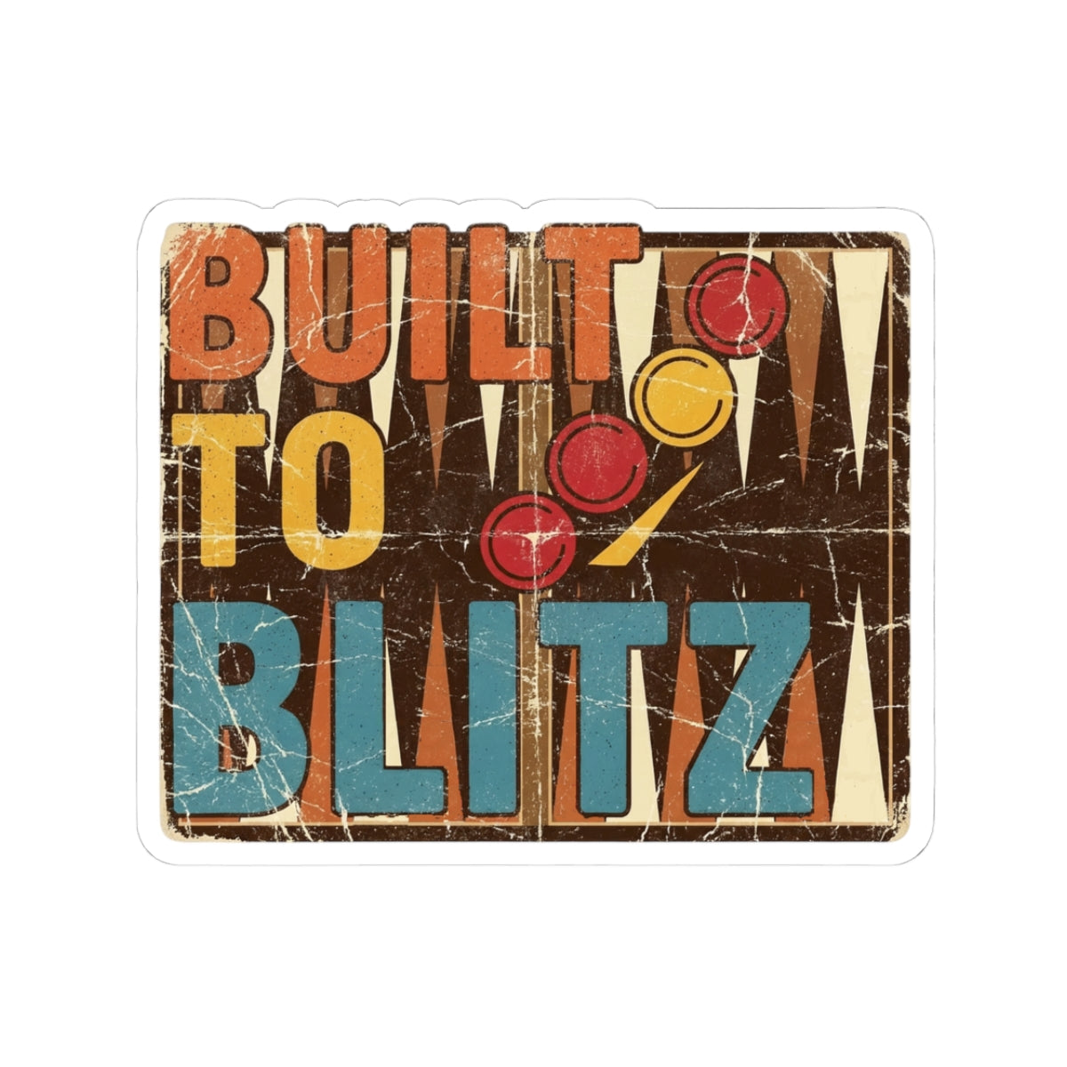 Built To Blitz Kiss-Cut Sticker