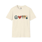 peace love and backgammon 3 T-Shirt — Retro Nature Wildlife Tee