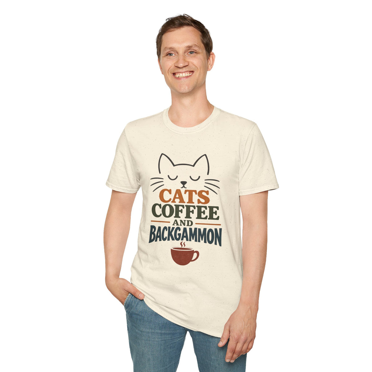 Cats, Coffee and Backgammon 1 T-Shirt