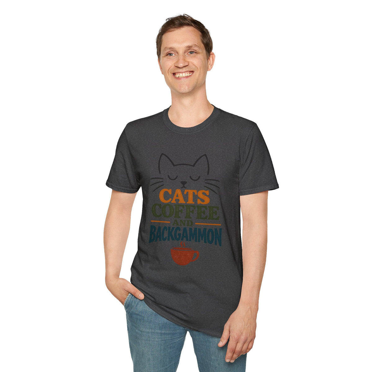 Cats, Coffee and Backgammon 1 T-Shirt