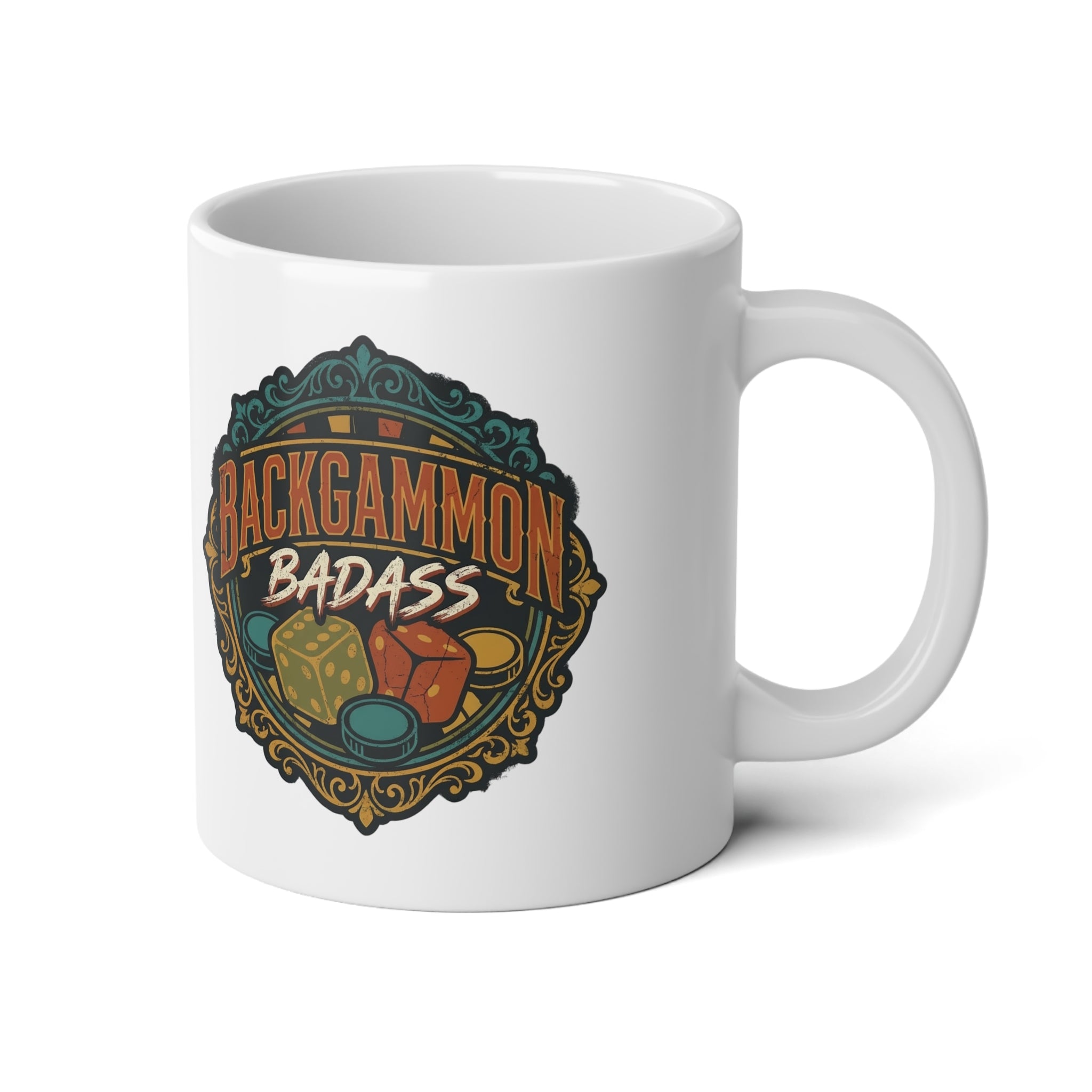 Backgammon Badass Jumbo Mug, 20oz