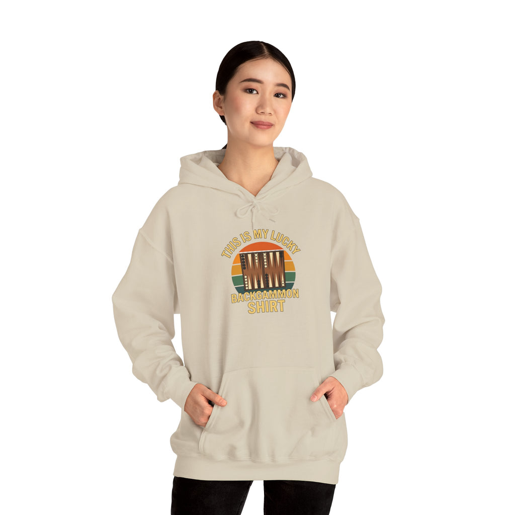 This Is My Lucky Backgammon Shirt Unisex Heavy Blend™ Hooded Sweatshirt