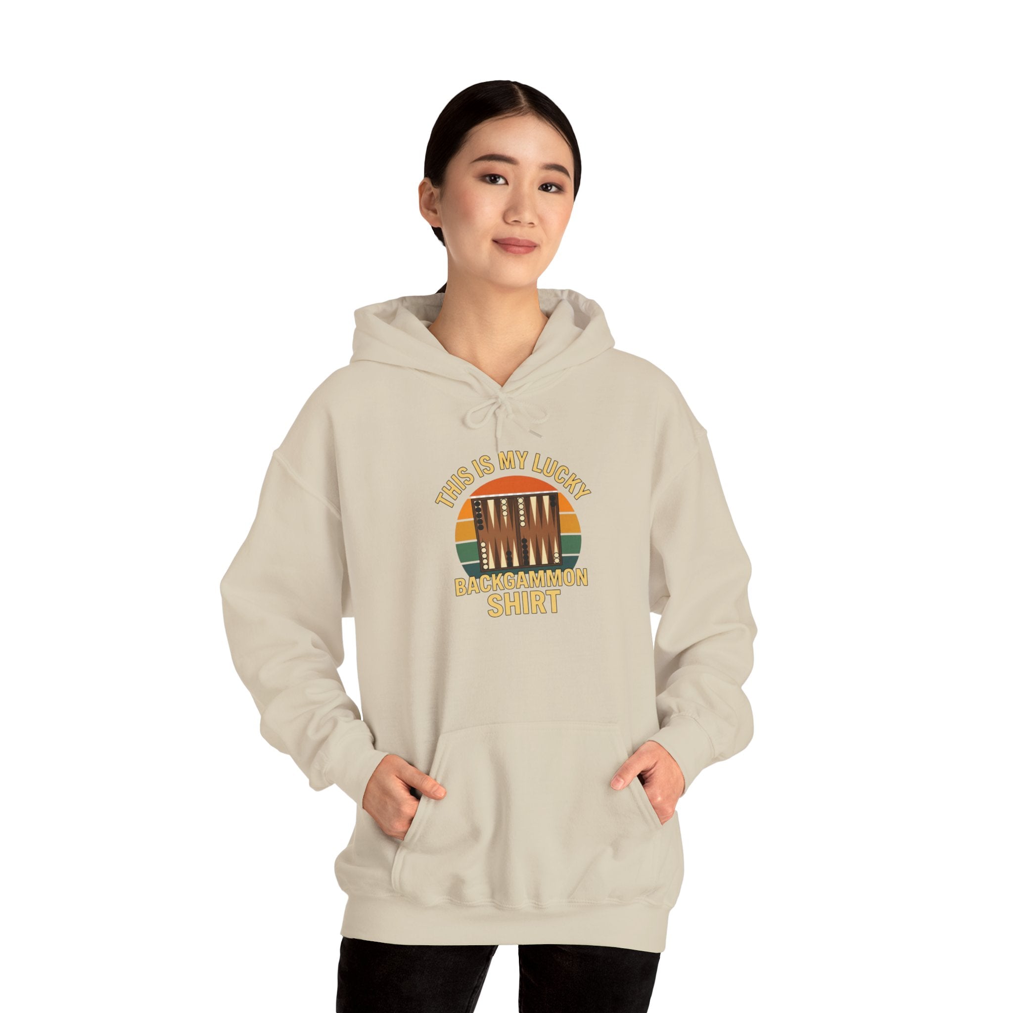 This Is My Lucky Backgammon Shirt Unisex Heavy Blend™ Hooded Sweatshirt