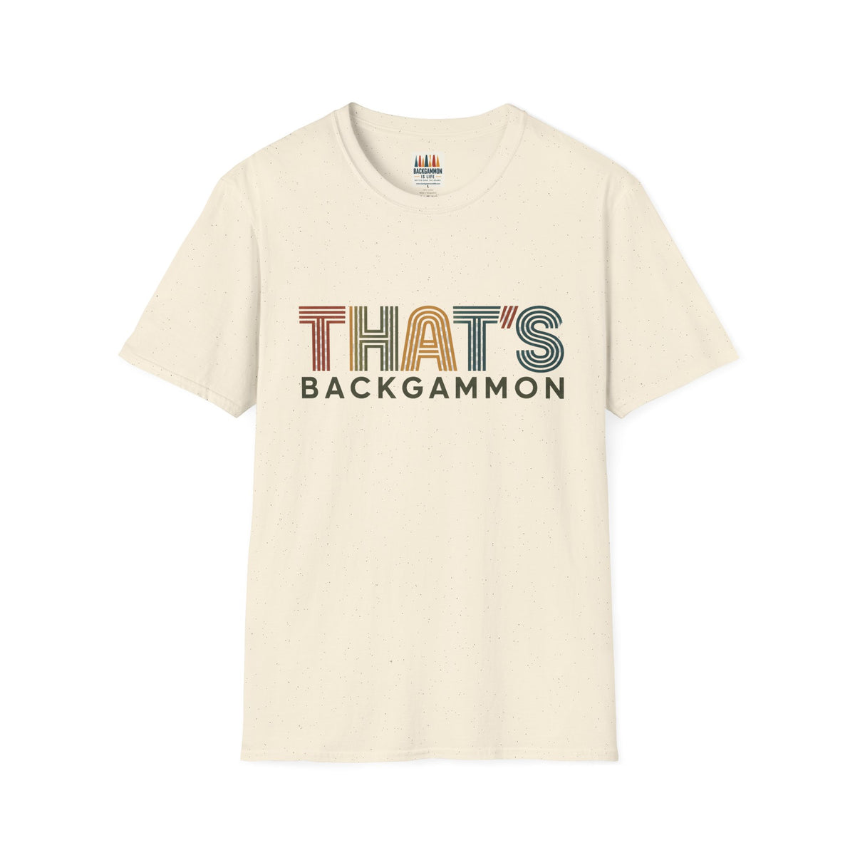 That's Backgammon 2 T-Shirt — Retro Typography Board Game Tee